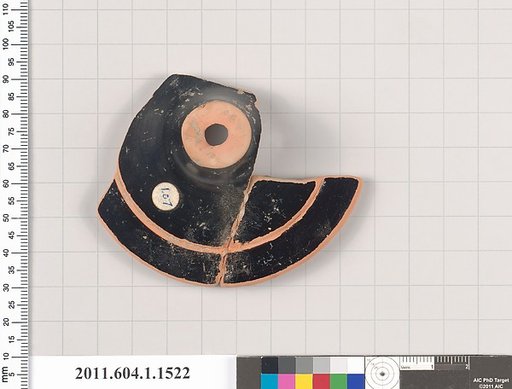 Terracotta fragment of a kylix (drinking cup)