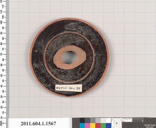 Terracotta fragment of a kylix (drinking cup)