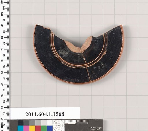 Terracotta fragment of a kylix (drinking cup)