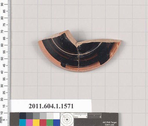 Terracotta fragment of a kylix (drinking cup)