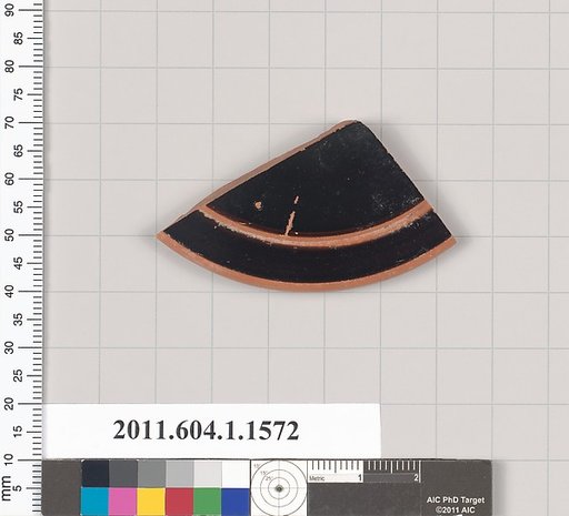 Terracotta fragment of a kylix (drinking cup)