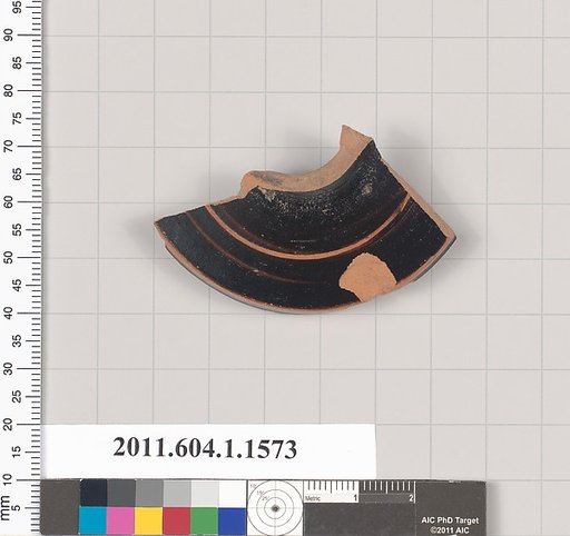 Terracotta fragment of a kylix (drinking cup)