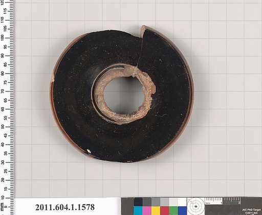 Terracotta fragment of a kylix (drinking cup)