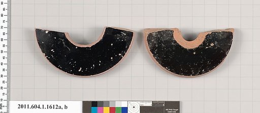 Terracotta fragments of kylikes (drinking cups)