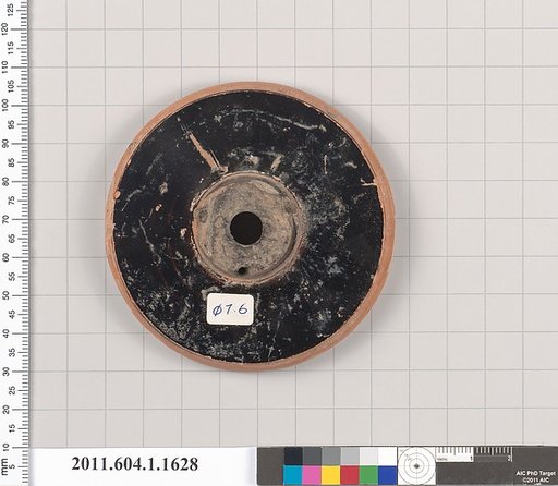 Terracotta fragment of a kylix (drinking cup)