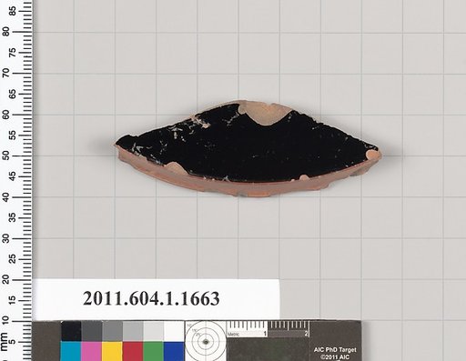 Terracotta fragment of a kylix (drinking cup)