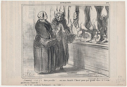 Comment,...c'est-t'y Dieu possible!..., from Actualités, published in Le Charivari, December 14, 1857