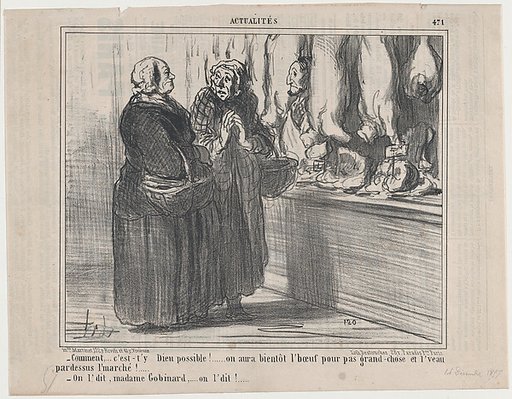 Comment,...c'est-t'y Dieu possible!..., from Actualités, published in Le Charivari, December 14, 1857