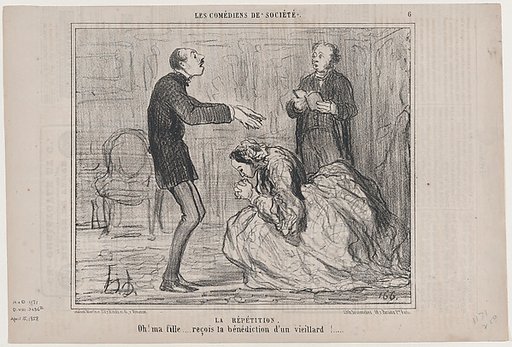 La Répétition, from "Les Comediens de Société"