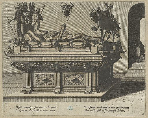 Twenty album pages with prints from the series ‘Coenotaphiorum’