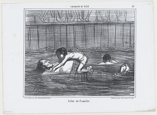 Scène de famille., from Croquis d'Été, published in Le Charivari, July 19, 1858