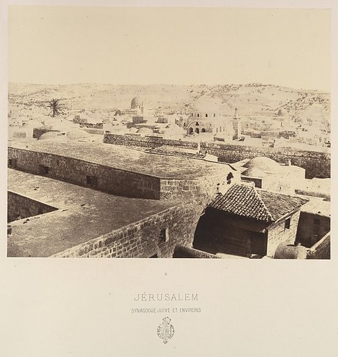 Jérusalem. Synagogue juive et environs