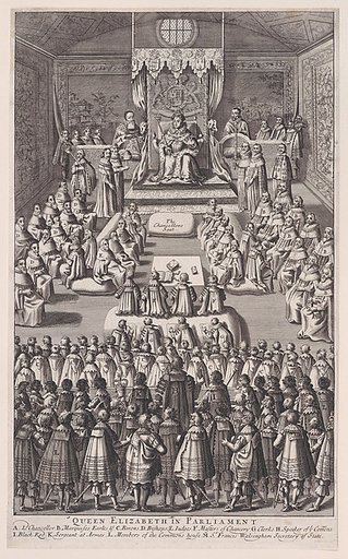 Queen Elizabeth in Parliament