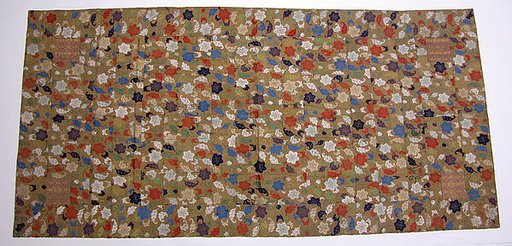 Buddhist Vestment (Kesa) with Clematis Flowers, Leaves, and Vines