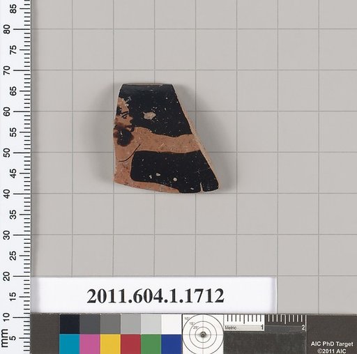 Terracotta rim fragment of a kylix (drinking cup)