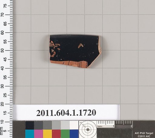 Terracotta rim fragment of a kylix (drinking cup)
