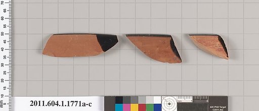 Terracotta rim fragments of kylikes(drinking cups)