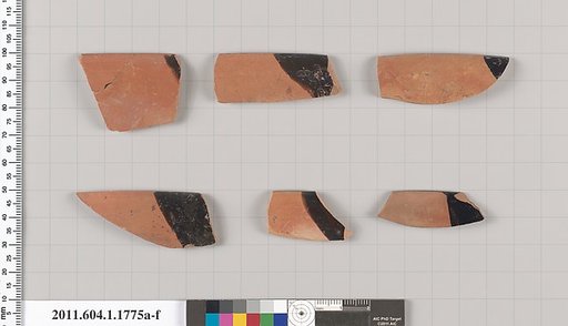 Terracotta rim fragments of kylikes(drinking cups)