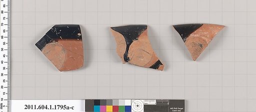 Terracotta rim fragments of kylikes(drinking cups)