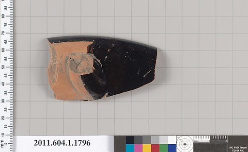 Terracotta rim fragment of a kylix (drinking cup)