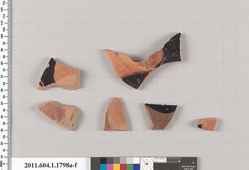 Terracotta rim fragments of kylikes(drinking cups)