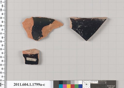 Terracotta rim fragments of kylikes(drinking cups)