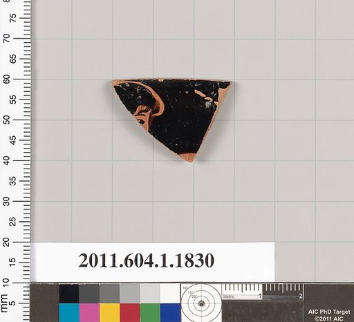 Terracotta rim fragment of a kylix (drinking cup)