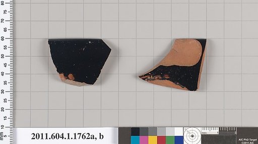 Terracotta rim fragments of kylikes(drinking cups)