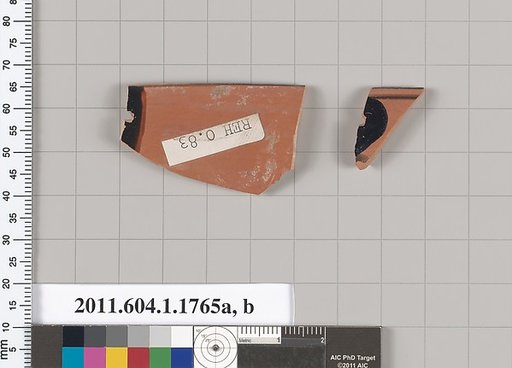 Terracotta rim fragments of kylikes(drinking cups)