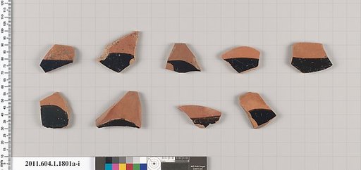 Terracotta rim fragments of kylikes(drinking cups)