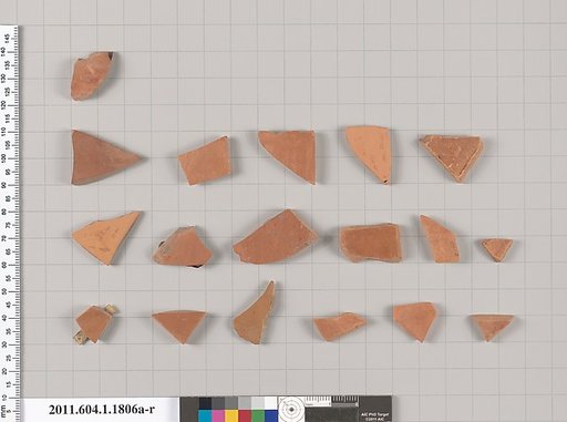 Terracotta rim fragments of kylikes(drinking cups)
