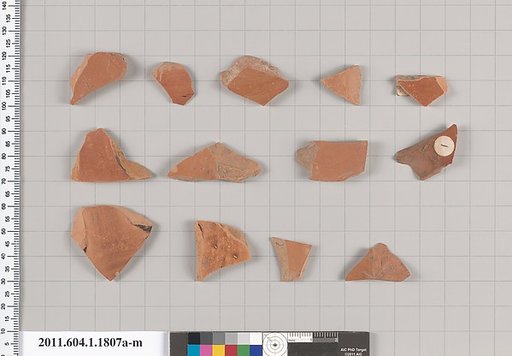 Terracotta rim fragments of kylikes(drinking cups)