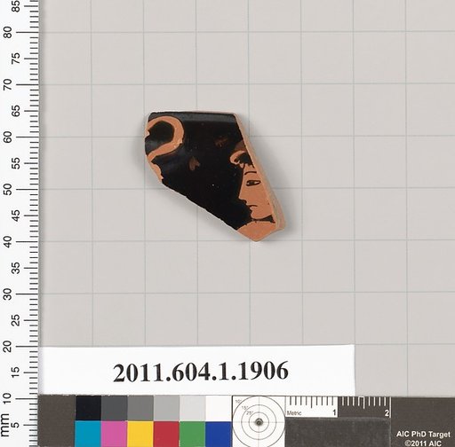 Terracotta rim fragment of a kylix (drinking cup)