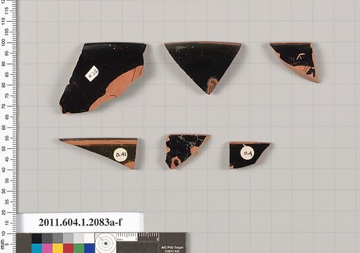 Terracotta rim fragments of kylikes (drinking cups)