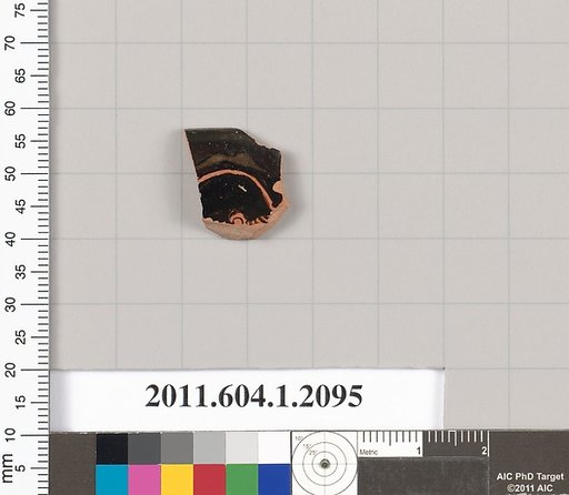 Terracotta rim fragment of a kylix (drinking cup)