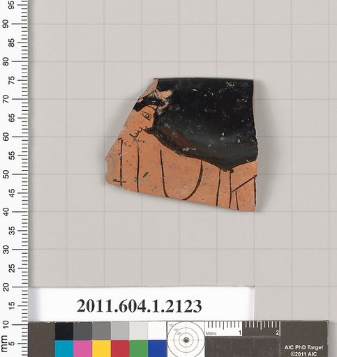 Terracotta rim fragment of a kylix (drinking cup)