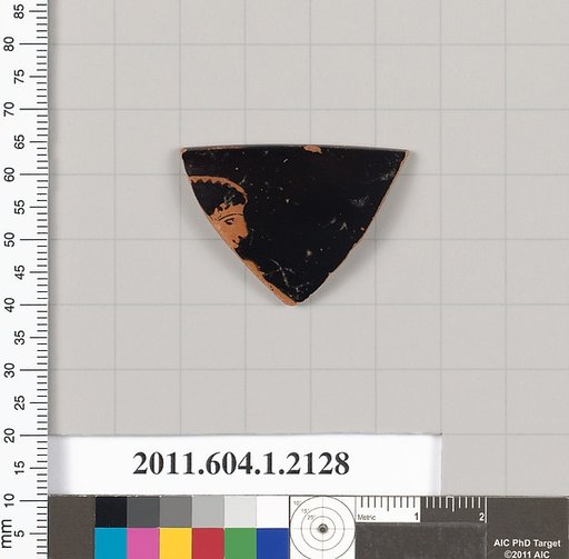 Terracotta rim fragment of a kylix (drinking cup)