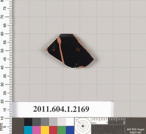 Terracotta rim fragment of a kylix (drinking cup)