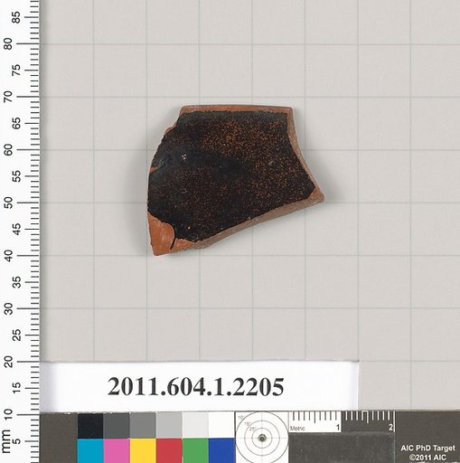 Terracotta rim fragment of a kylix (drinking cup)