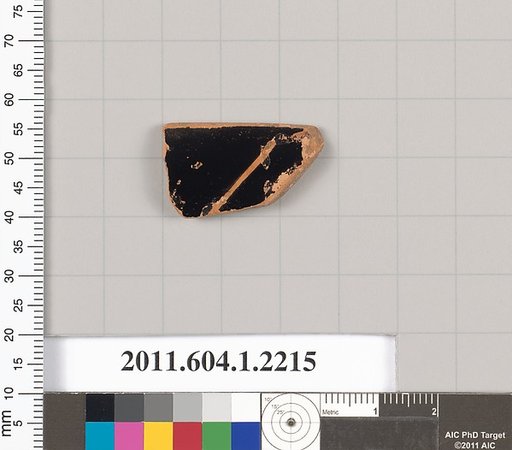 Terracotta rim fragment of a kylix (drinking cup)