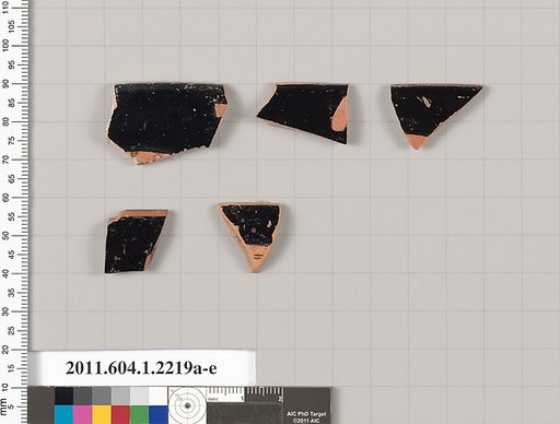 Terracotta rim fragments of kylikes (drinking cups)