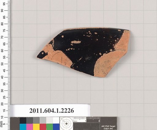 Terracotta rim fragment of a kylix (drinking cup)