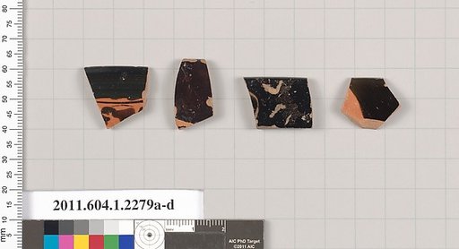 Terracotta rim fragments of kylikes (drinking cups)