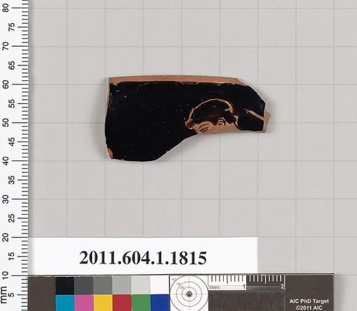 Terracotta rim fragment of a kylix (drinking cup)