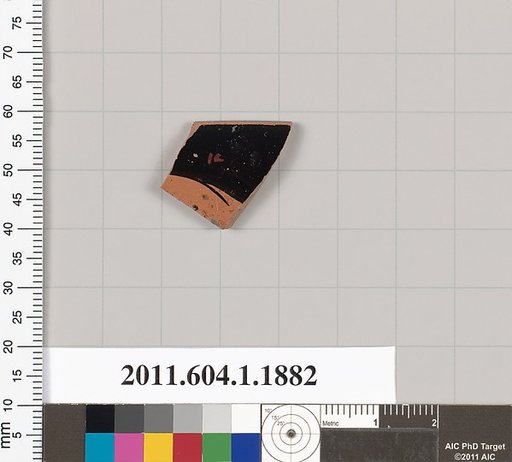 Terracotta rim fragment of a kylix (drinking cup)