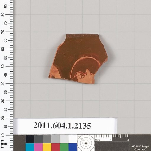 Terracotta rim fragment of a kylix (drinking cup)