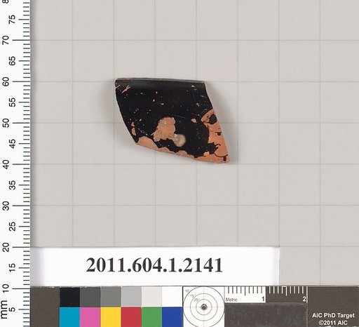 Terracotta rim fragment of a kylix (drinking cup)