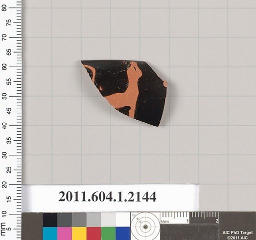 Terracotta rim fragment of a kylix (drinking cup)