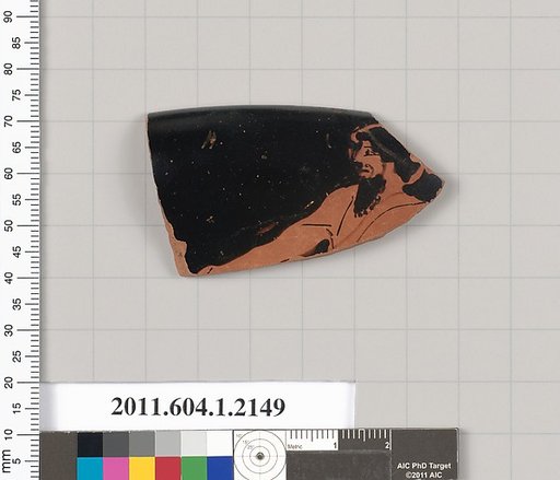 Terracotta rim fragment of a kylix (drinking cup)