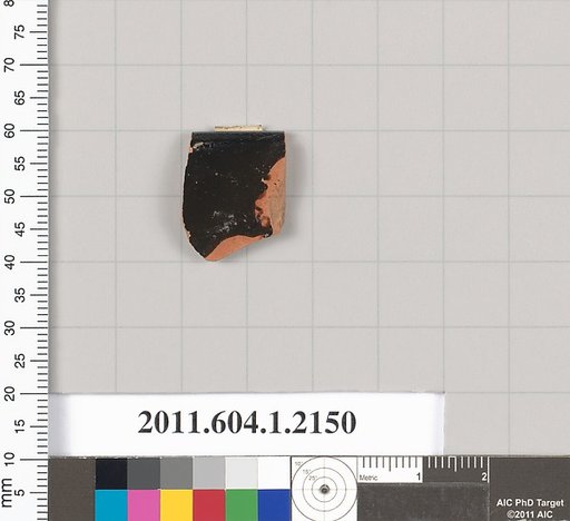 Terracotta rim fragment of a kylix (drinking cup)